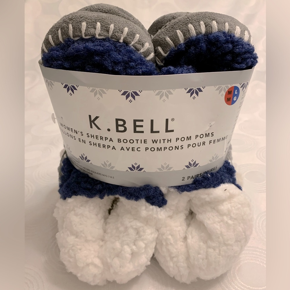 2 PAIRS - Slipper Booties